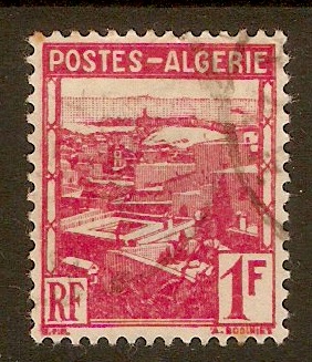 Algeria 1941 1f Carmine - Algiers View Series. SG172.